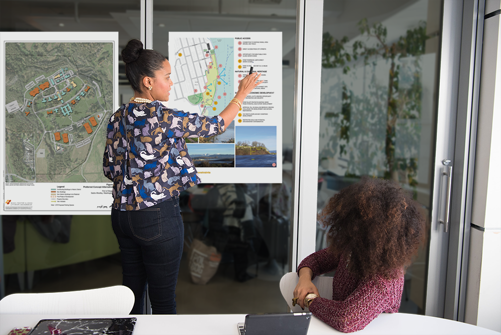 Women working in an office