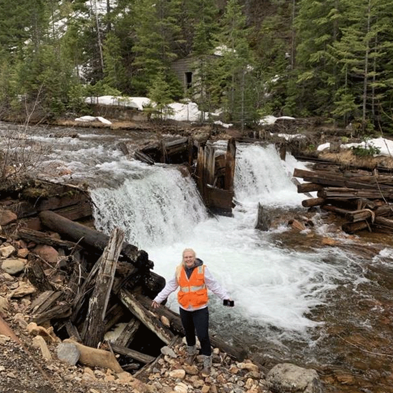 Employee on site in Idaho