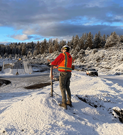 MFA employee conducting field work in Oregon