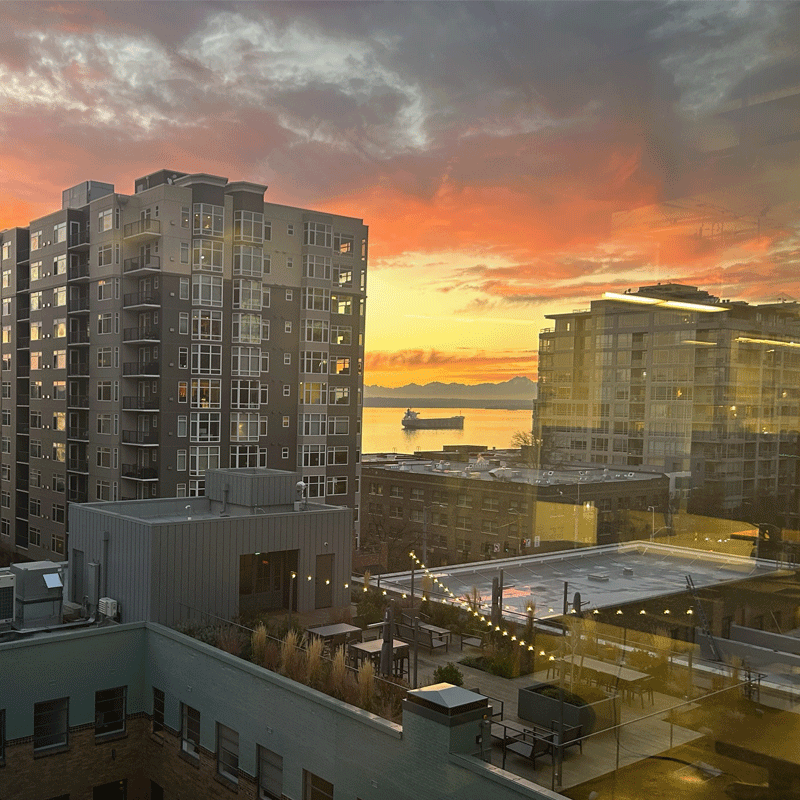 Photo of Seattle skyline.