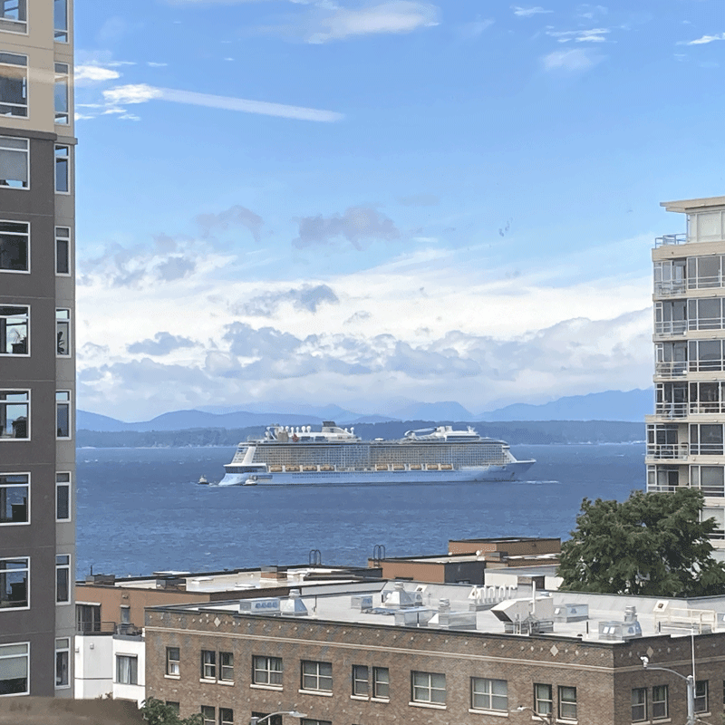 Photograph of Elliot bay in Seattle.