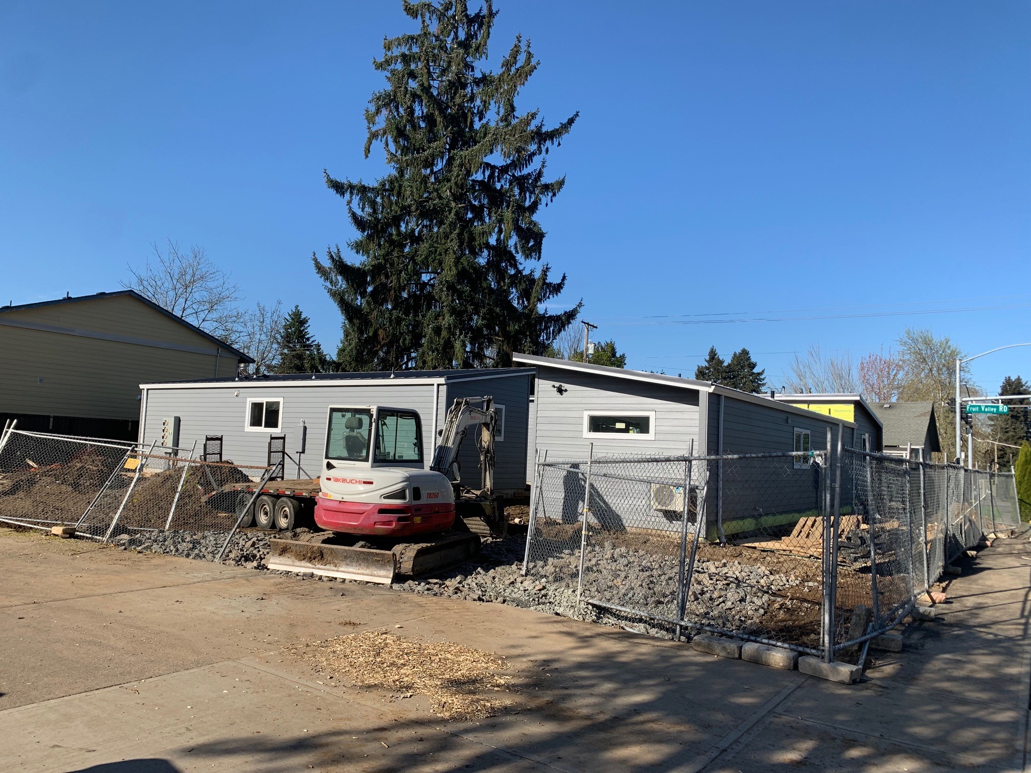 View of 31st Street Tiny Homes site, where a Phase I ESA was conducted using grant funding. The site has been redeveloped with four affordable housing units using over $250,000 in leveraged funding.