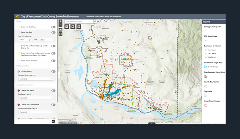 Interactive brownfield inventory web application prepared to generate a pipeline of opportunity sites that have potential to be redeveloped for affordable housing.