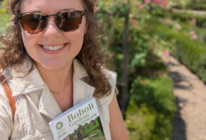 Emma at the Boboli Gardens in Florence, Italy 