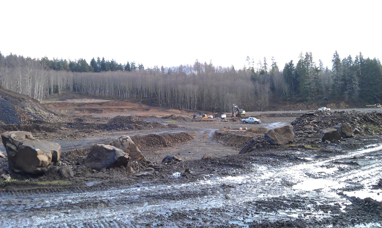 Site during construction