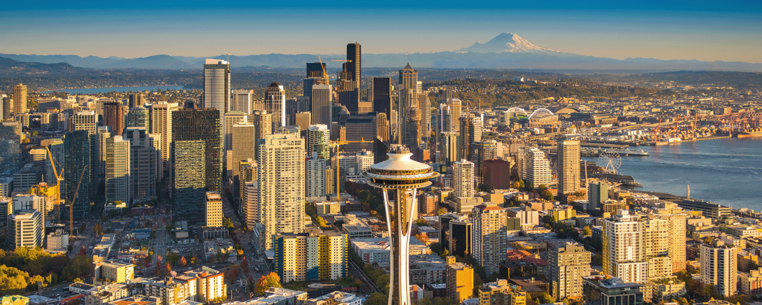 Aerial image of Seattle, Washington.